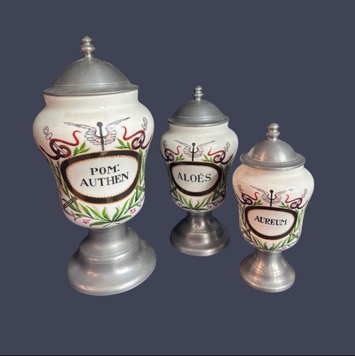 Lot pots d - pots, d’apothicaire